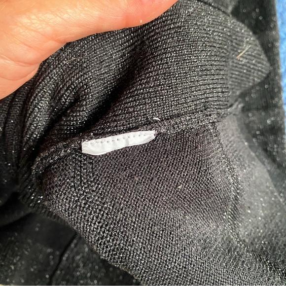 🖤 ATMOSPHERE BLACK SHIMMER SHORT SLEEVE FITTED DRESS! - Picture 10 of 11